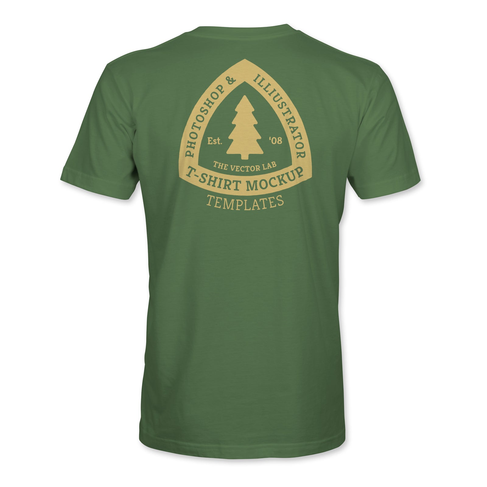 Men's T-Shirt Mockup Templates for Photoshop and Illustrator