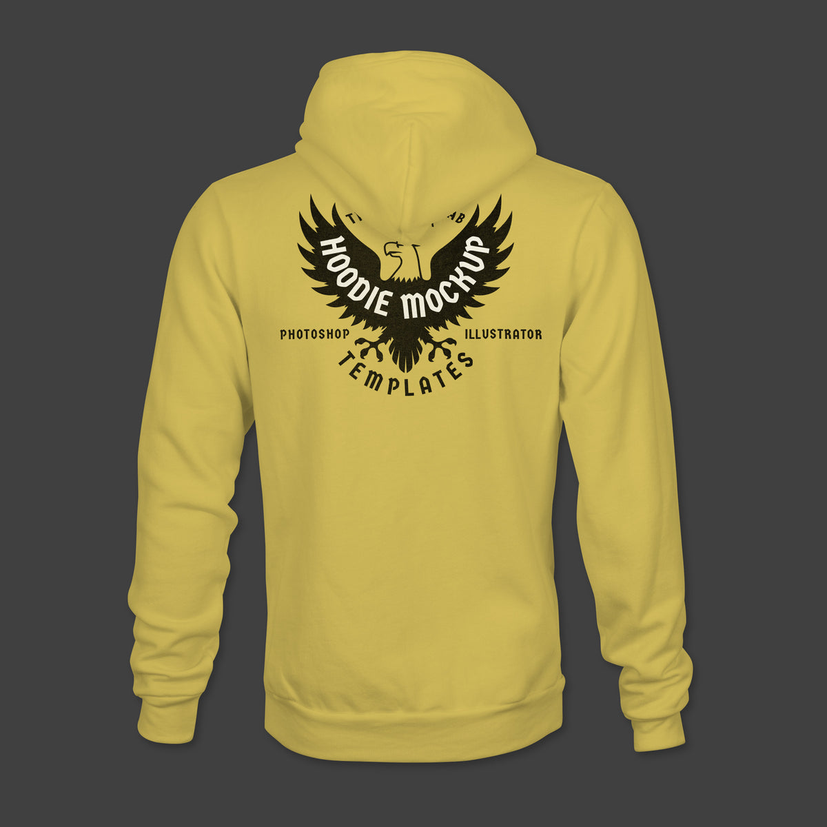 Men's Hoodie Sweatshirt Mockup Templates for Photoshop and Illustrator