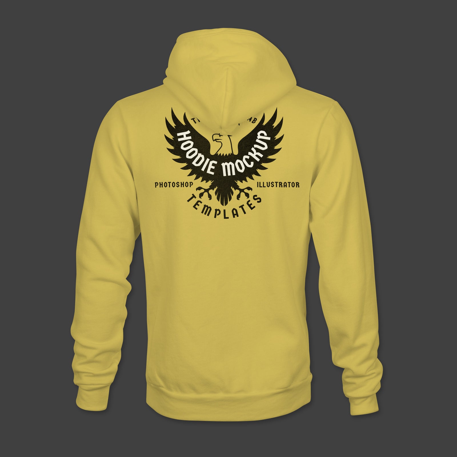 Men's Hoodie Sweatshirt Mockup Templates for Photoshop and Illustrator