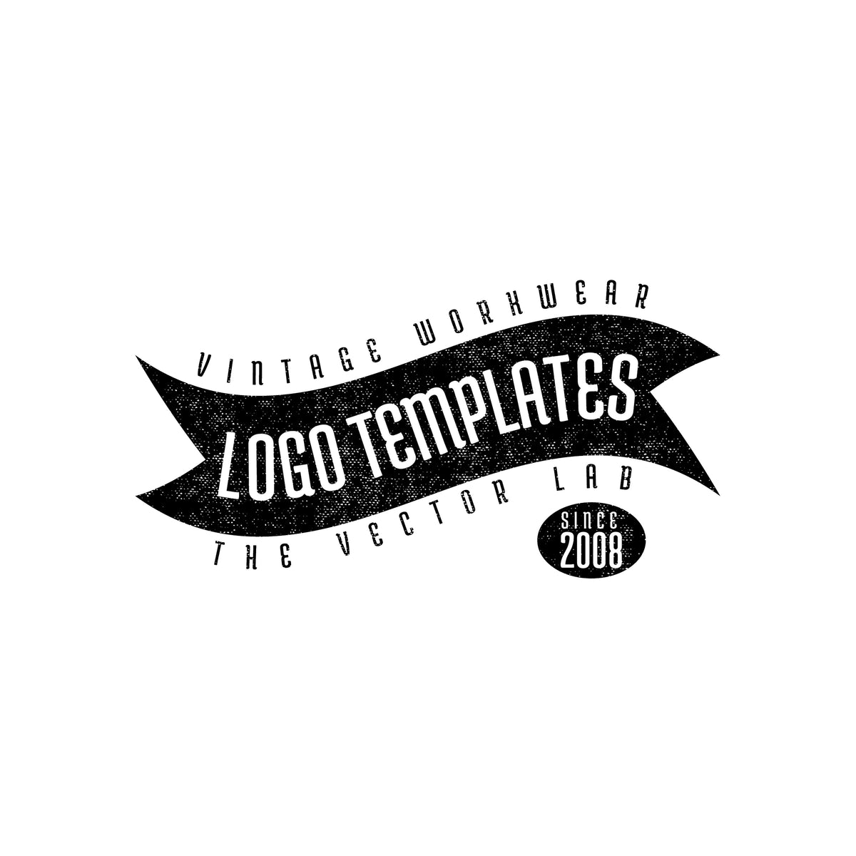 Vintage Workwear Logo Templates for Photoshop and Illustrator