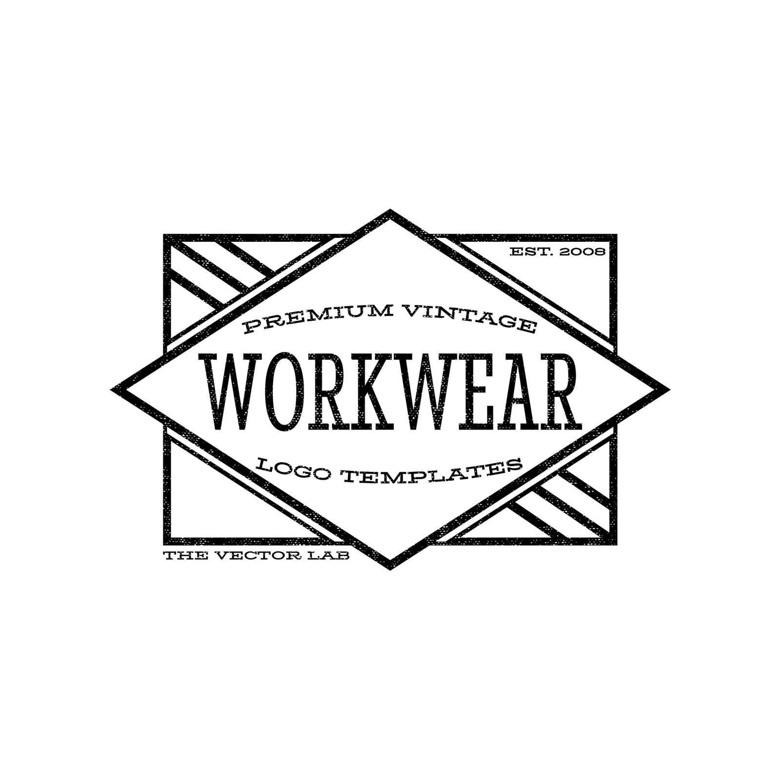 Vintage Workwear Logo Templates for Photoshop and Illustrator