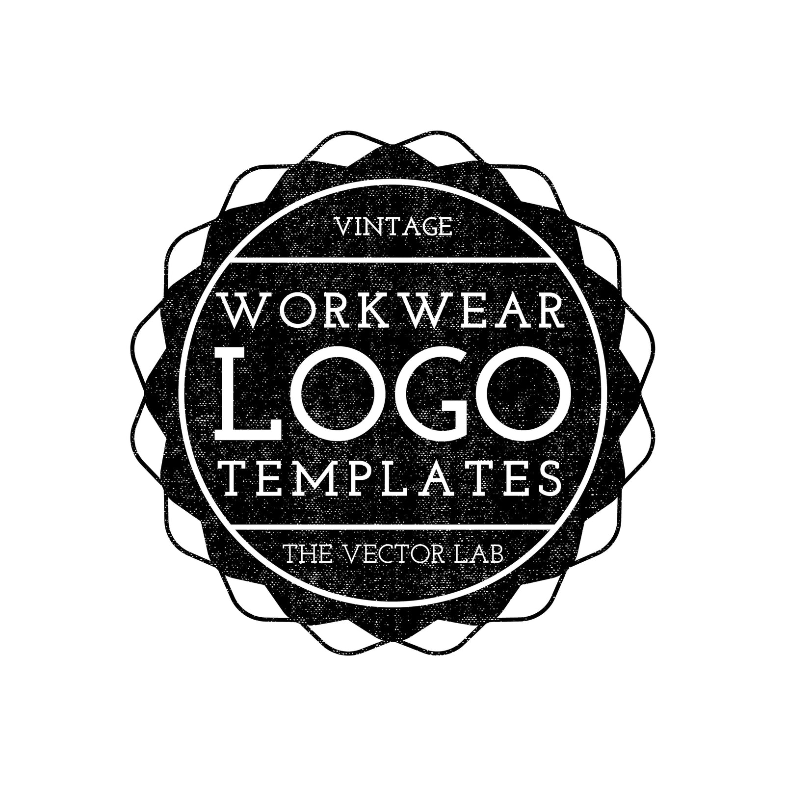 Vintage Workwear Logo Templates for Photoshop and Illustrator