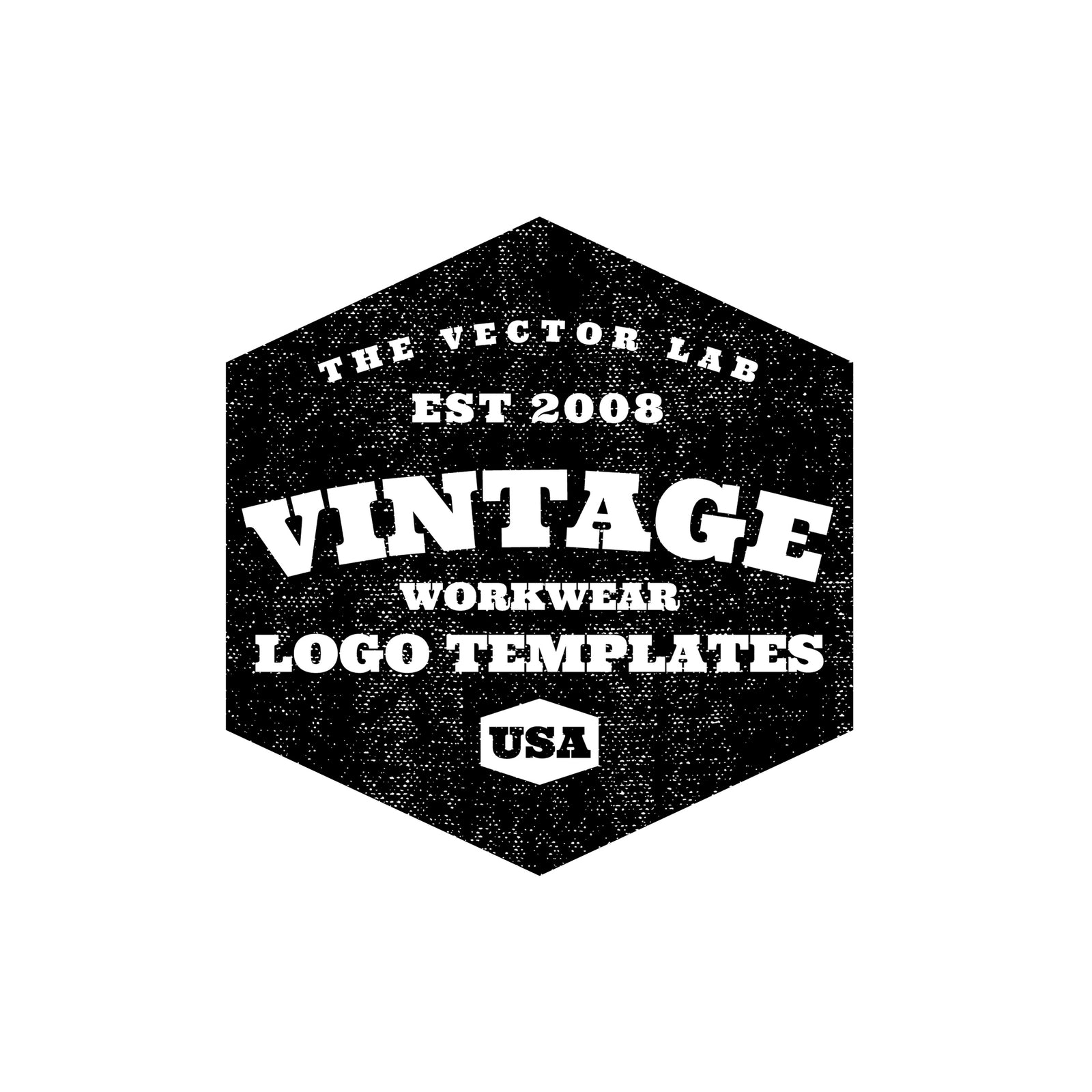Vintage Workwear Logo Templates for Photoshop and Illustrator
