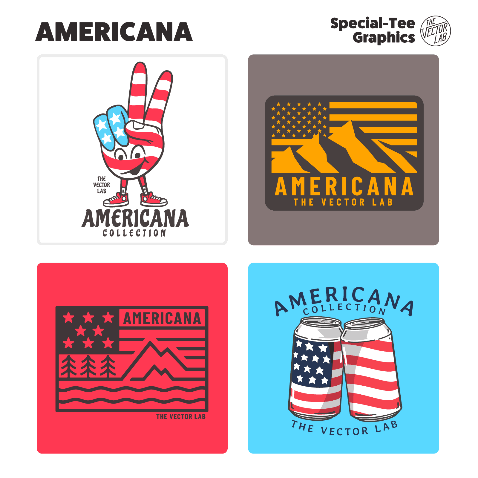 Americana Graphic Logo Templates