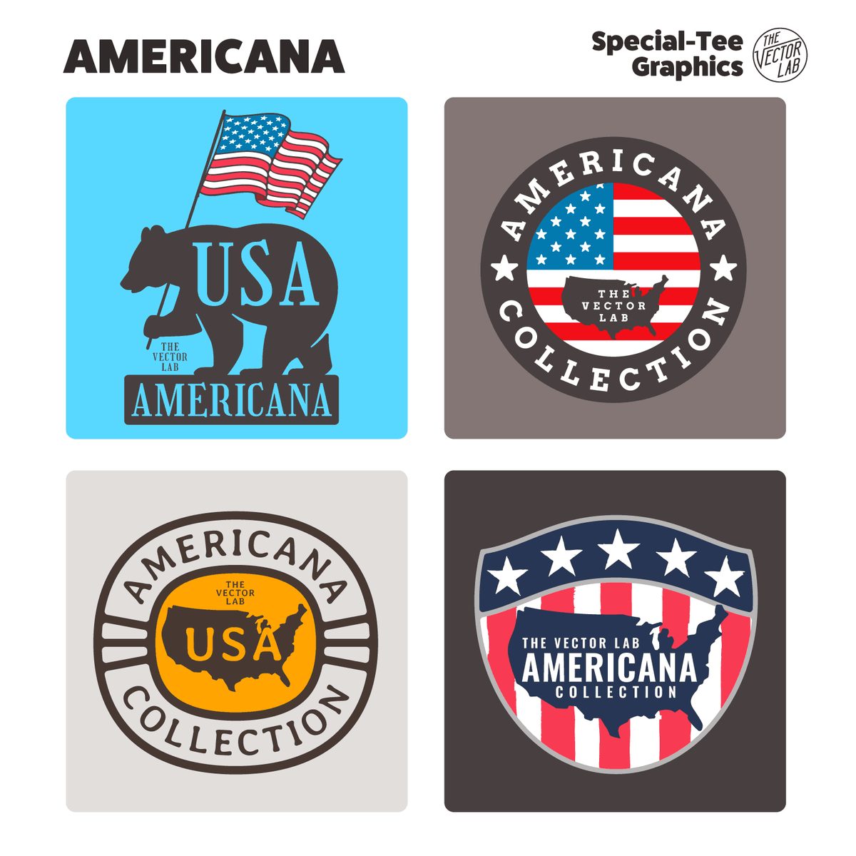Americana Graphic Logo Templates