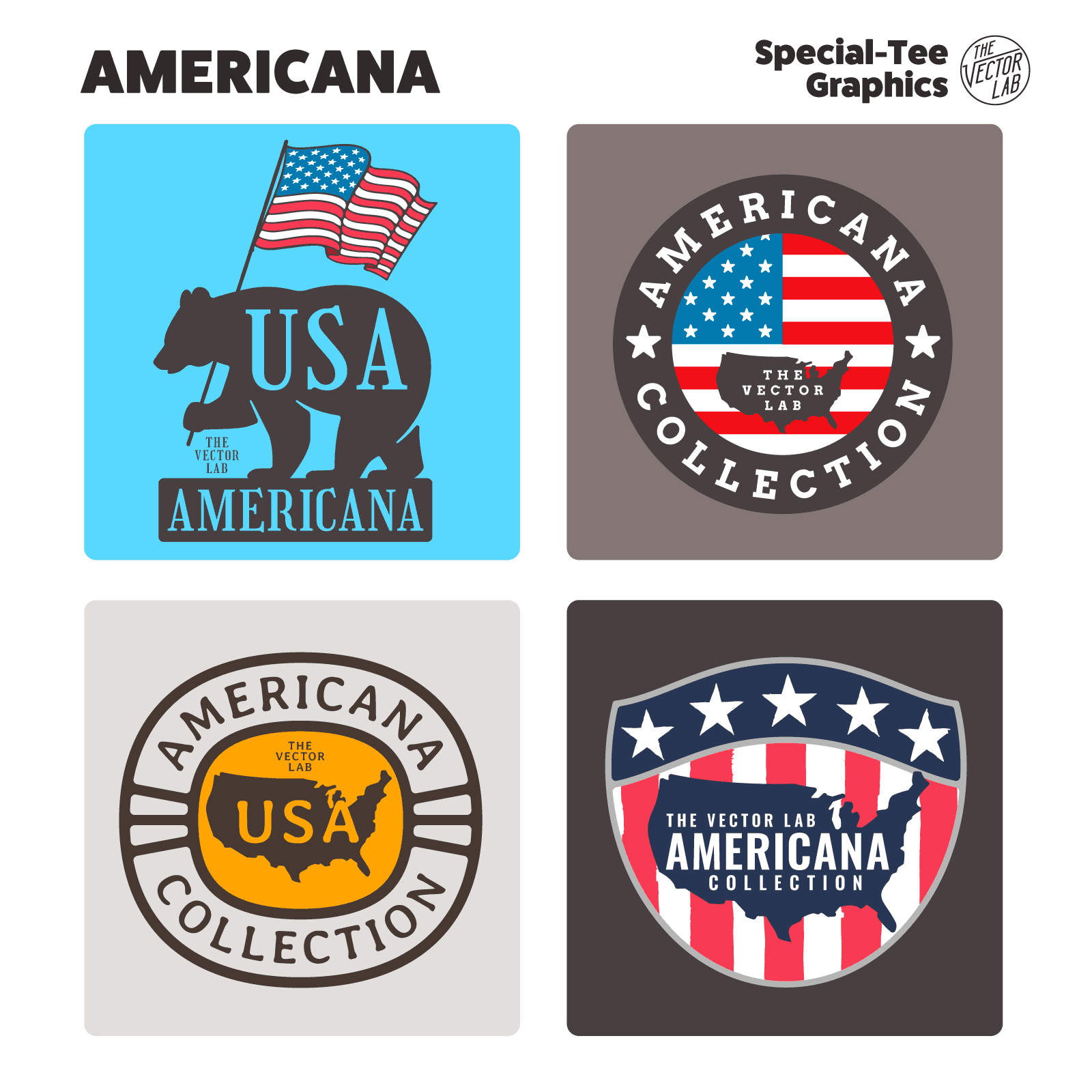 Americana Graphic Logo Templates