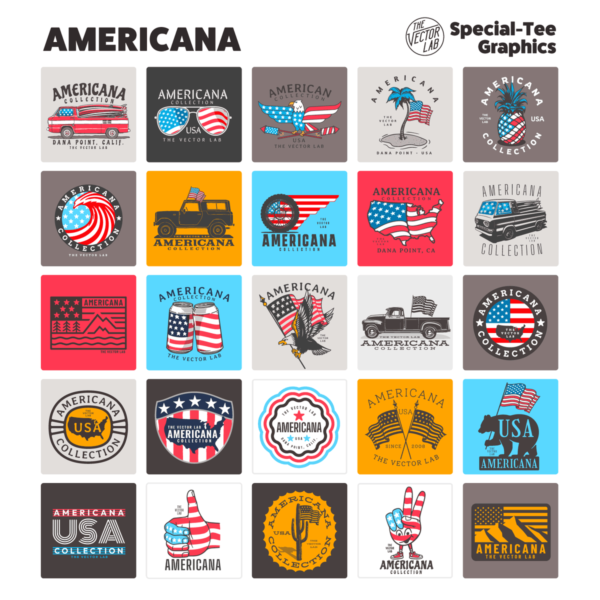 Americana Graphic Logo Templates