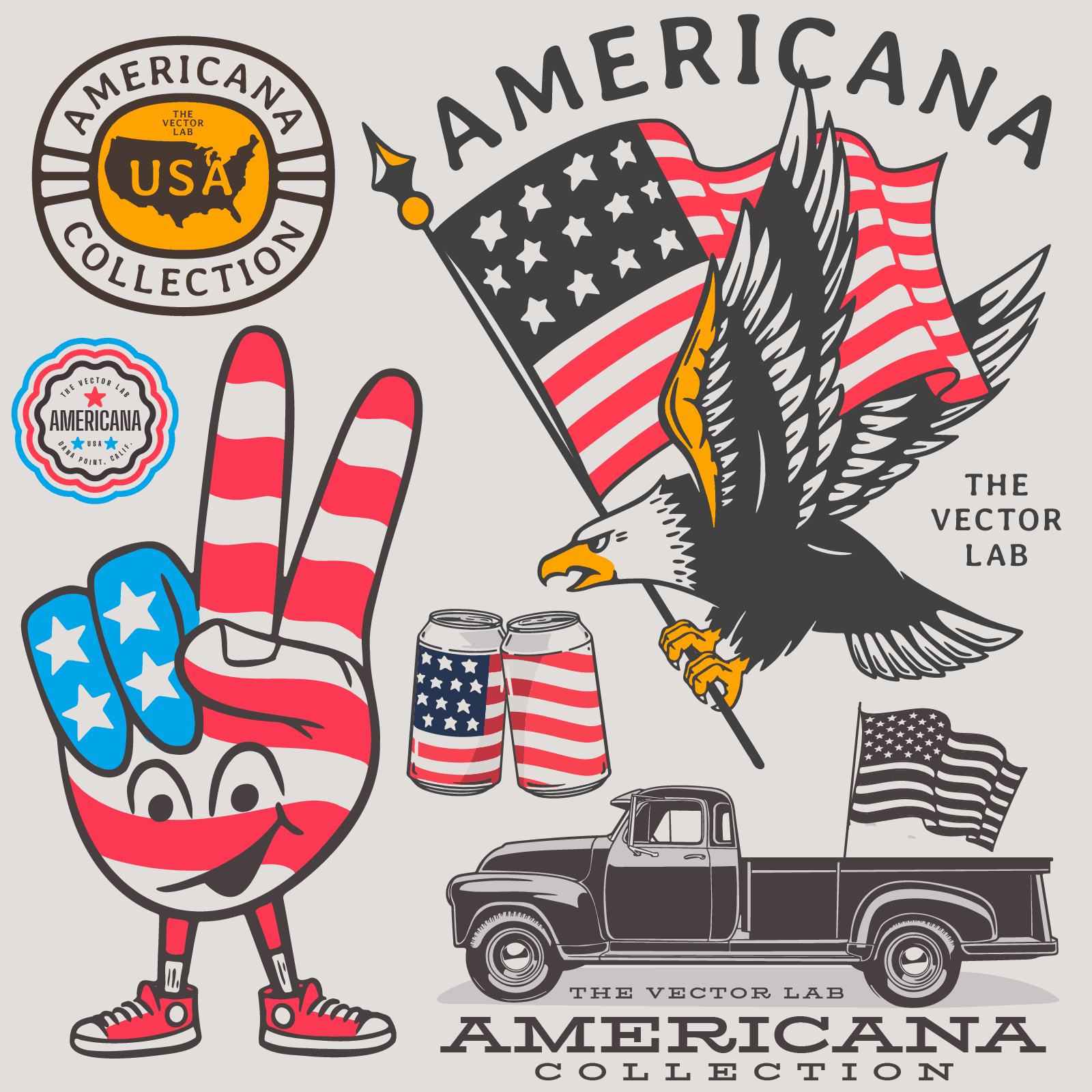 Americana Graphic Logo Templates