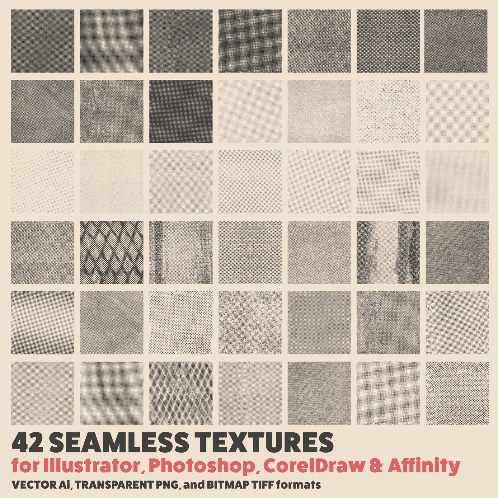 Analog Halftones - Textures