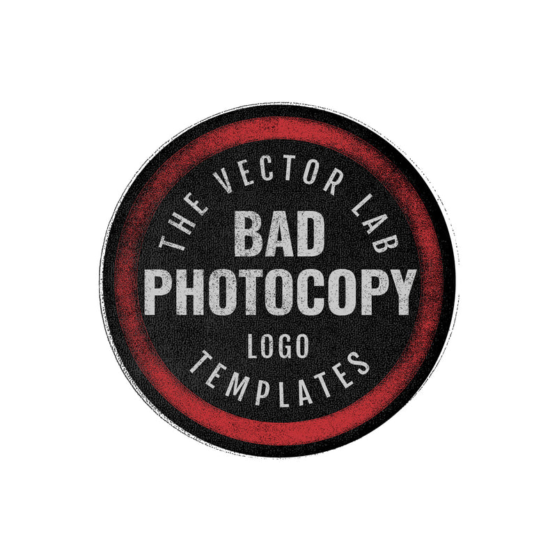 Bad Photocopy Logo Templates - TheVectorLab