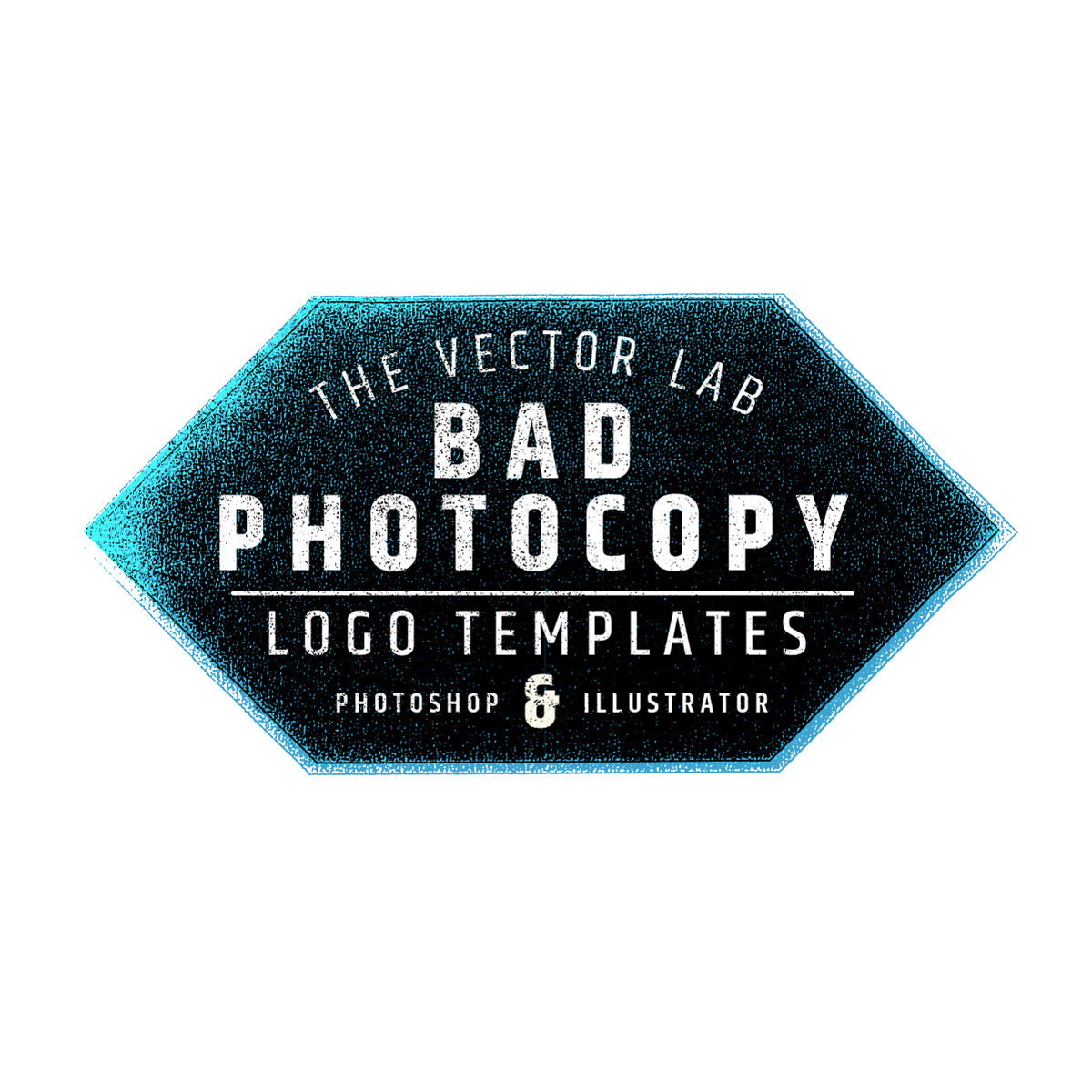 Bad Photocopy Logo Templates for Photoshop and Illustrator