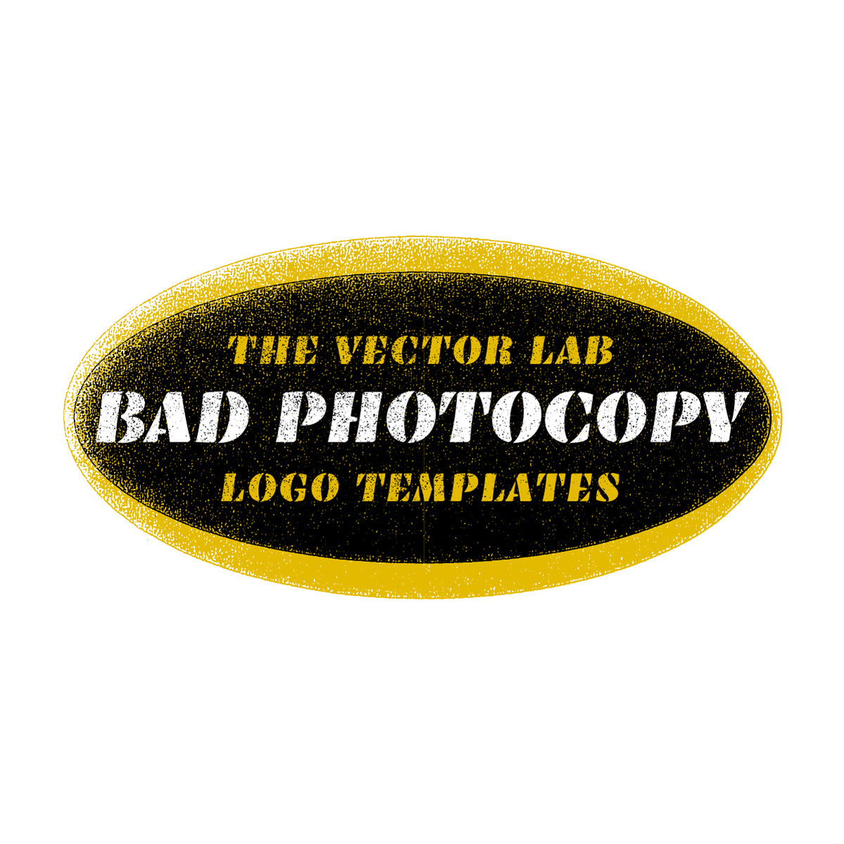 Bad Photocopy Logo Templates for Photoshop and Illustrator