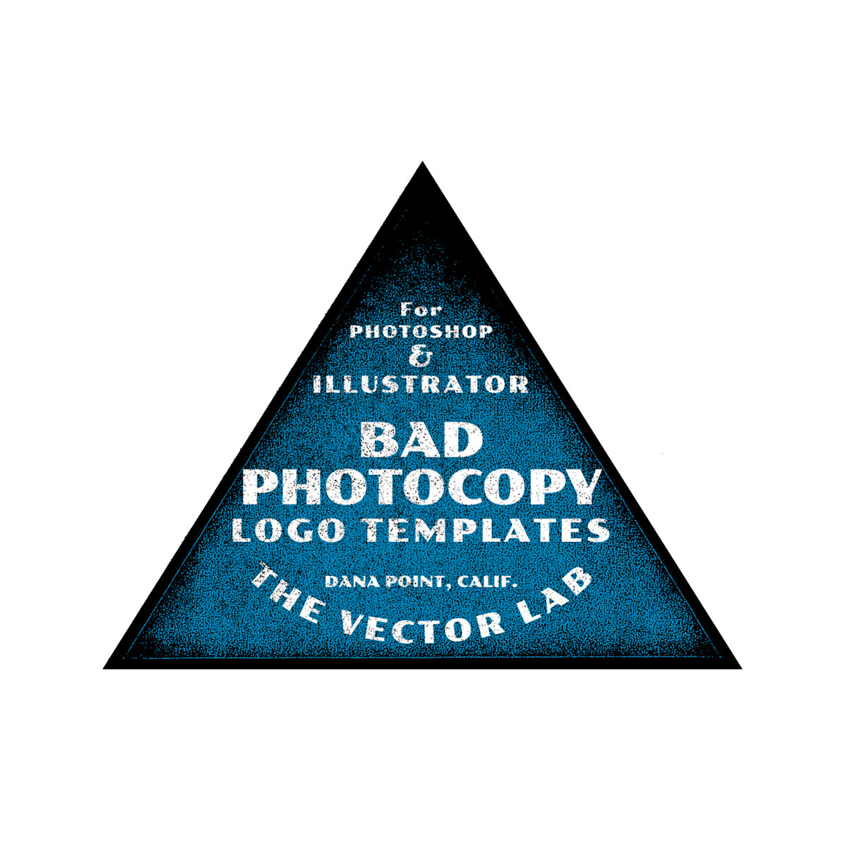 Bad Photocopy Logo Templates for Photoshop and Illustrator