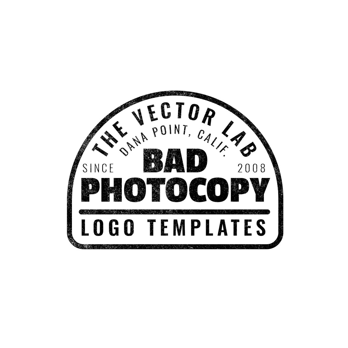 Bad Photocopy Logo Templates for Photoshop and Illustrator