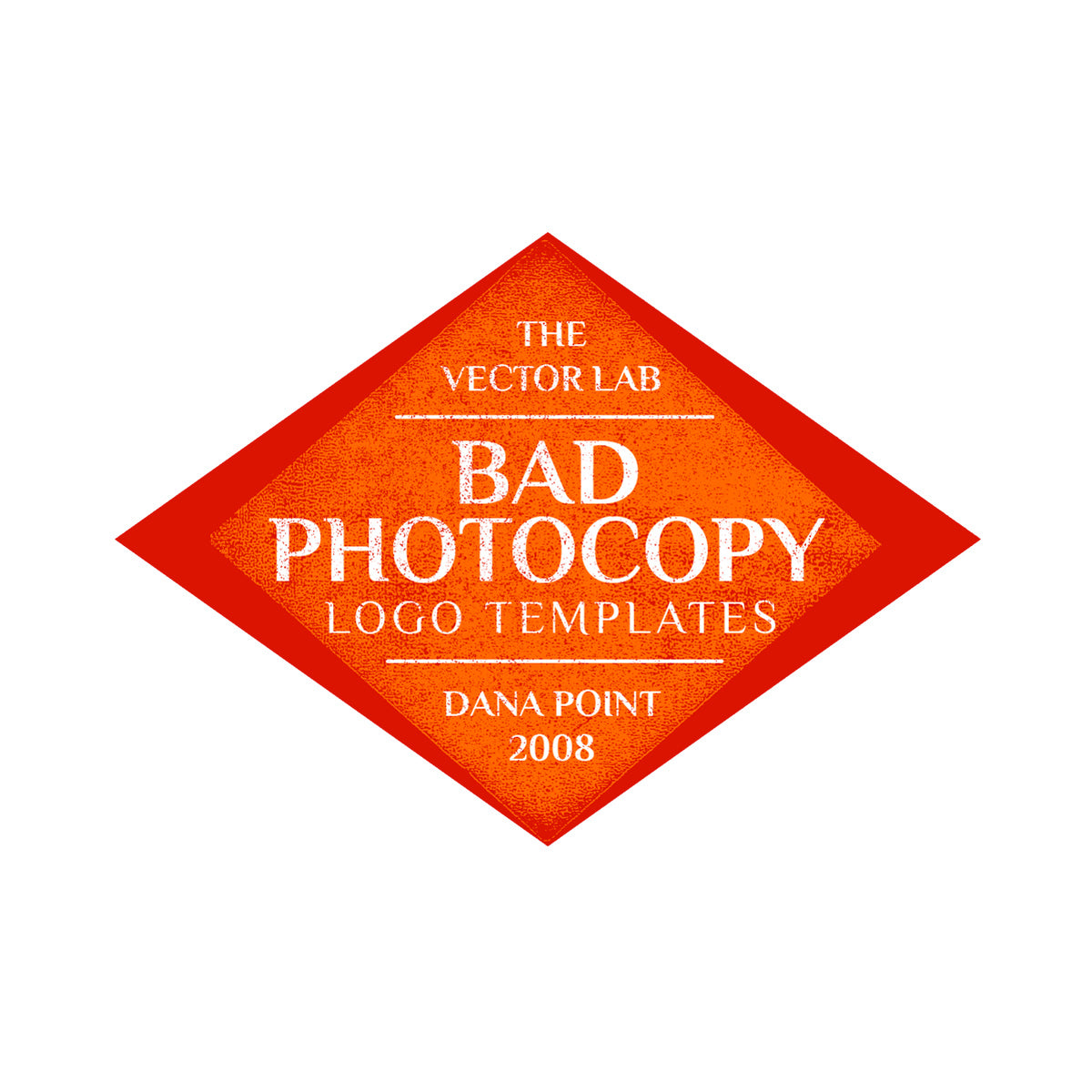 Bad Photocopy Logo Templates for Photoshop and Illustrator