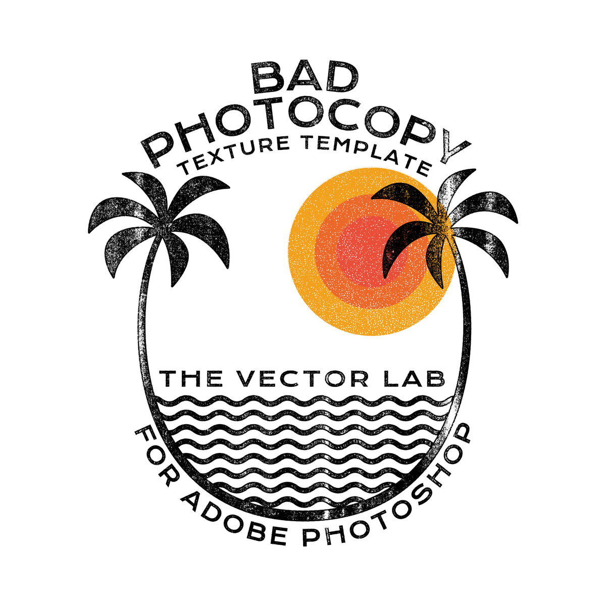 Bad Photocopy Texture Template for Photoshop