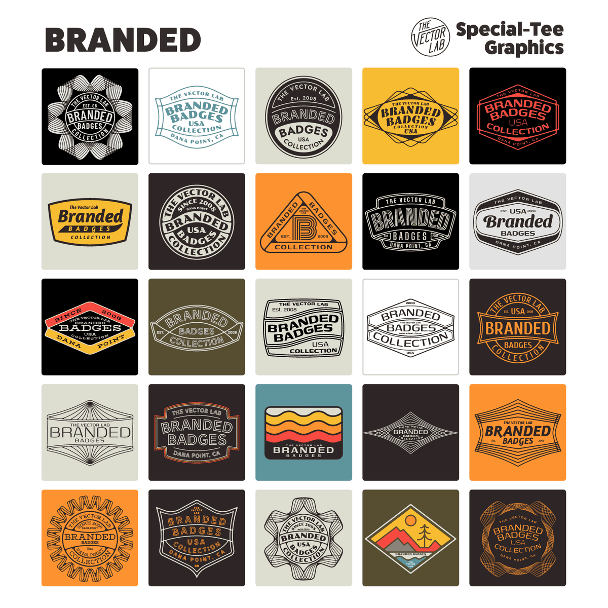 Branded Badges - TheVectorLab