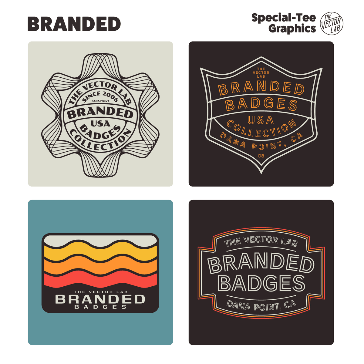 Branded Badges - Graphic Logo Templates