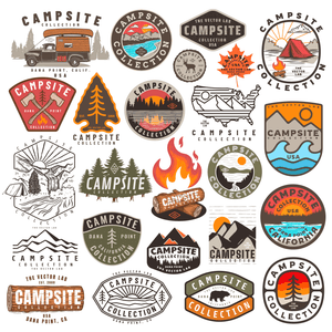 Campsite Collection Graphics for Adobe Affinity CorelDraw