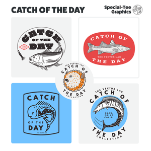 Catch of the Day Fishing Graphics for Adobe Affinity CorelDraw