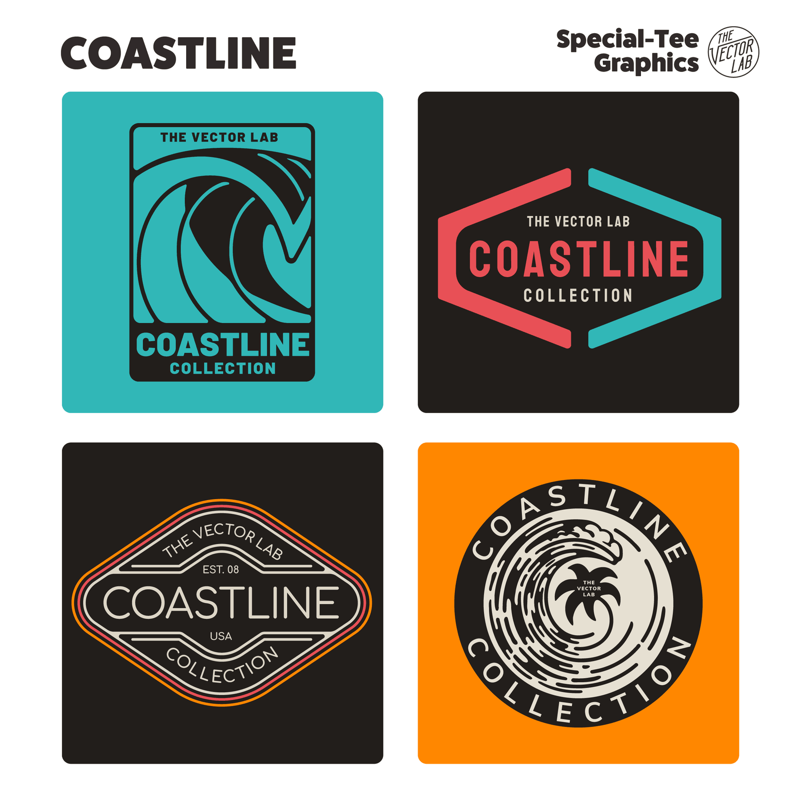Coastline Graphic Logo Templates