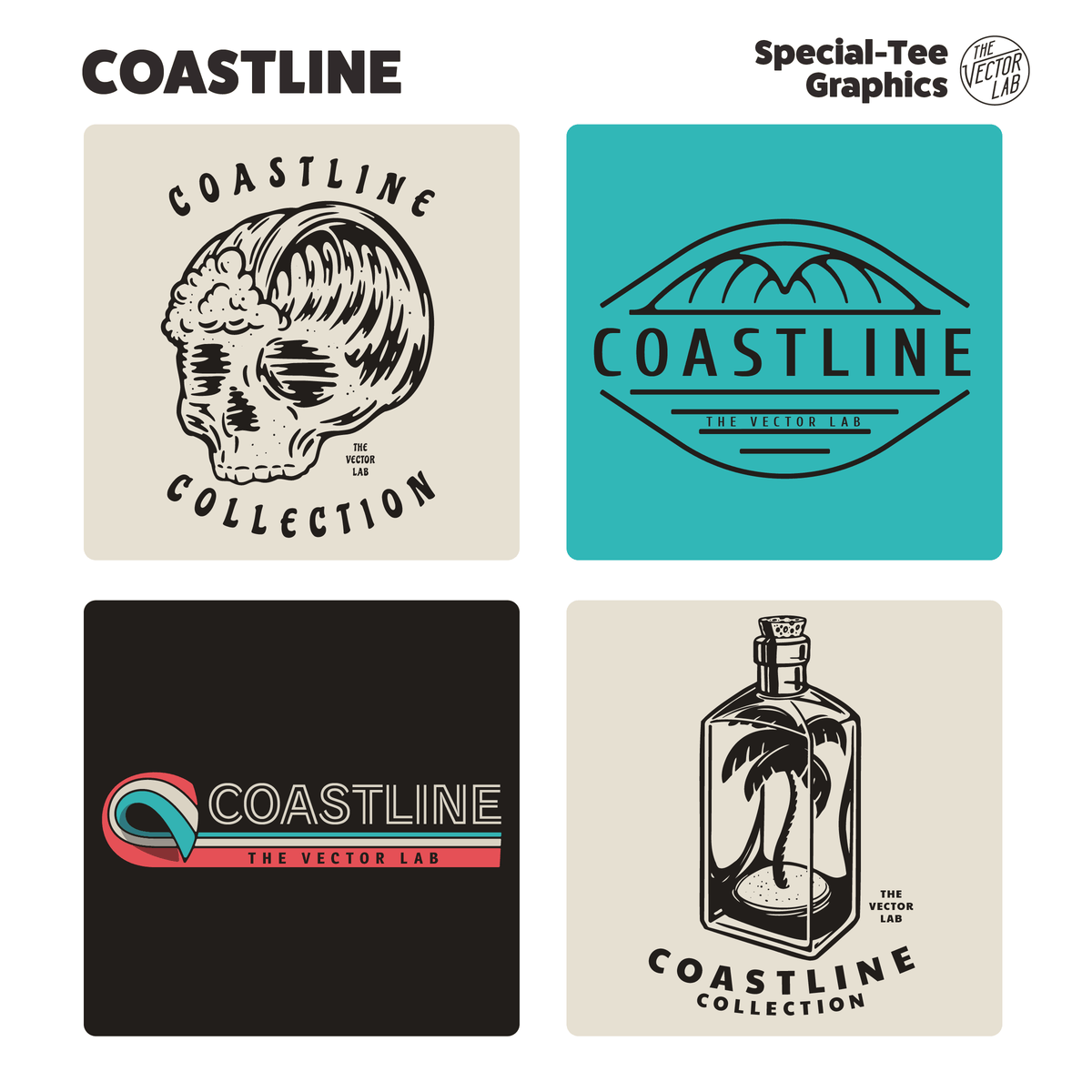 Coastline Graphic Logo Templates