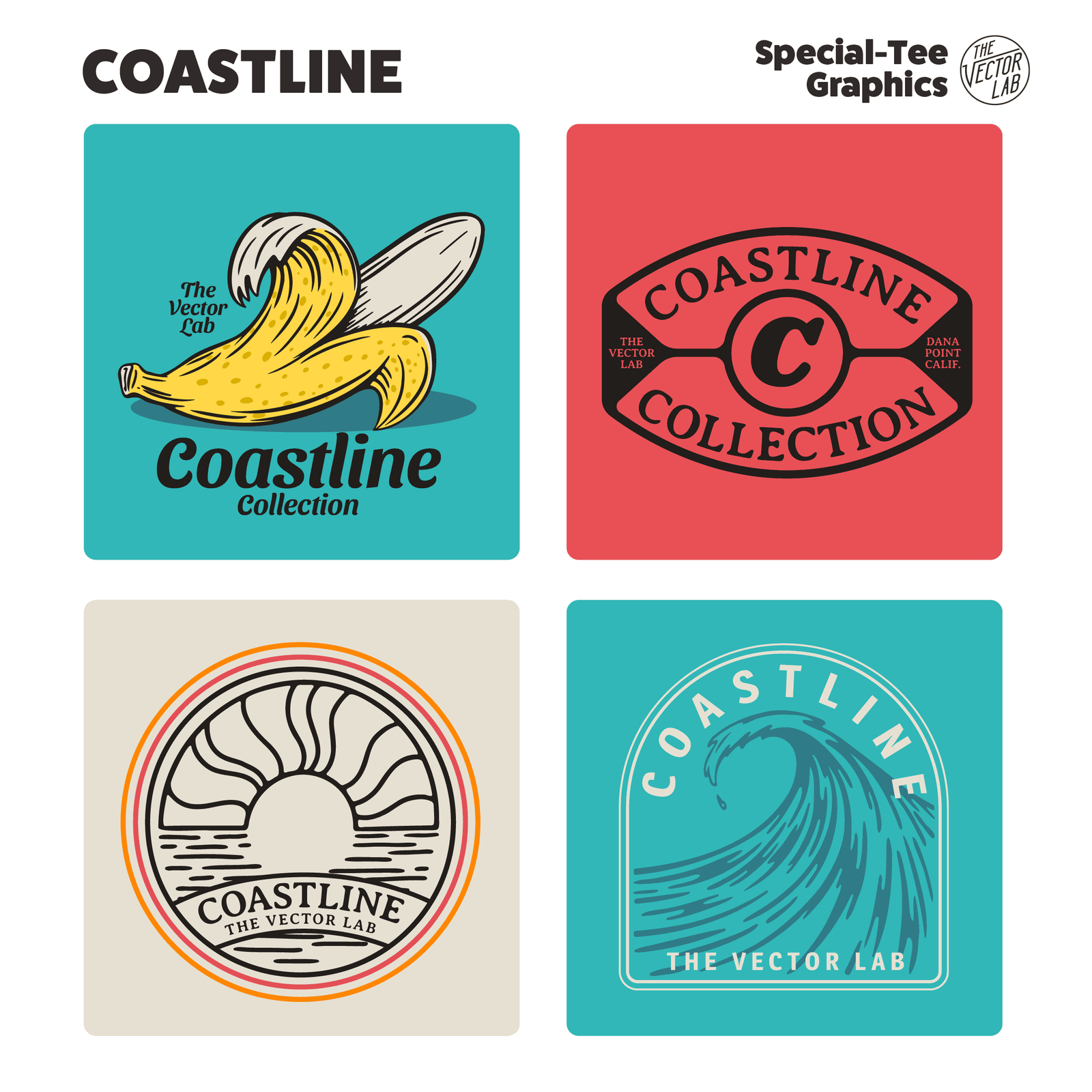 Coastline Graphic Logo Templates
