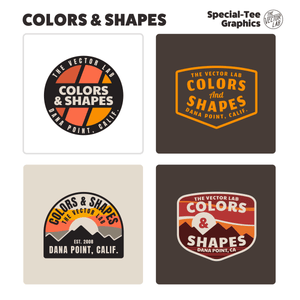 Colors & Shapes Graphic Logo Templates for Adobe Affinity CorelDraw