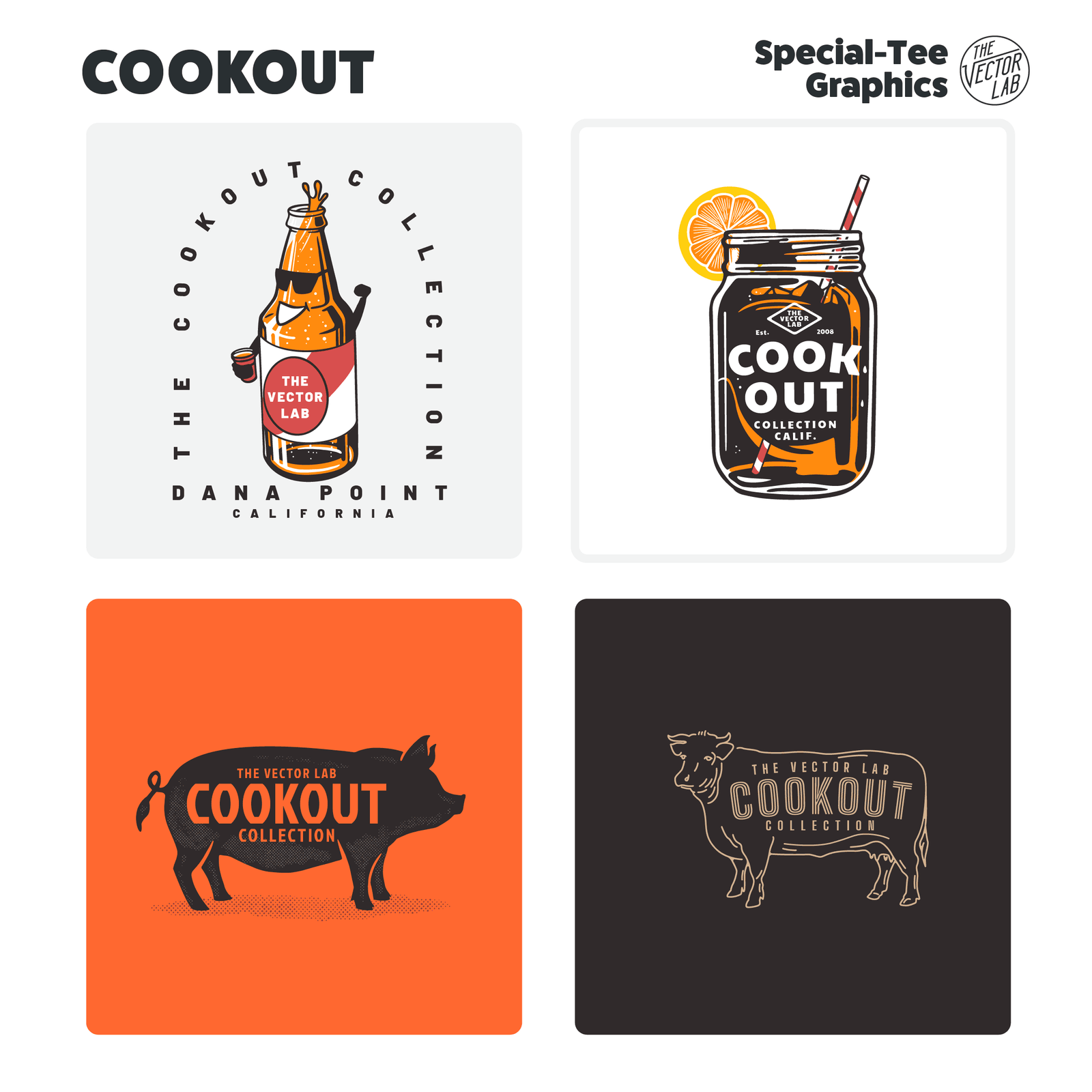 Cookout Collection Graphics for Adobe Affinity CorelDraw