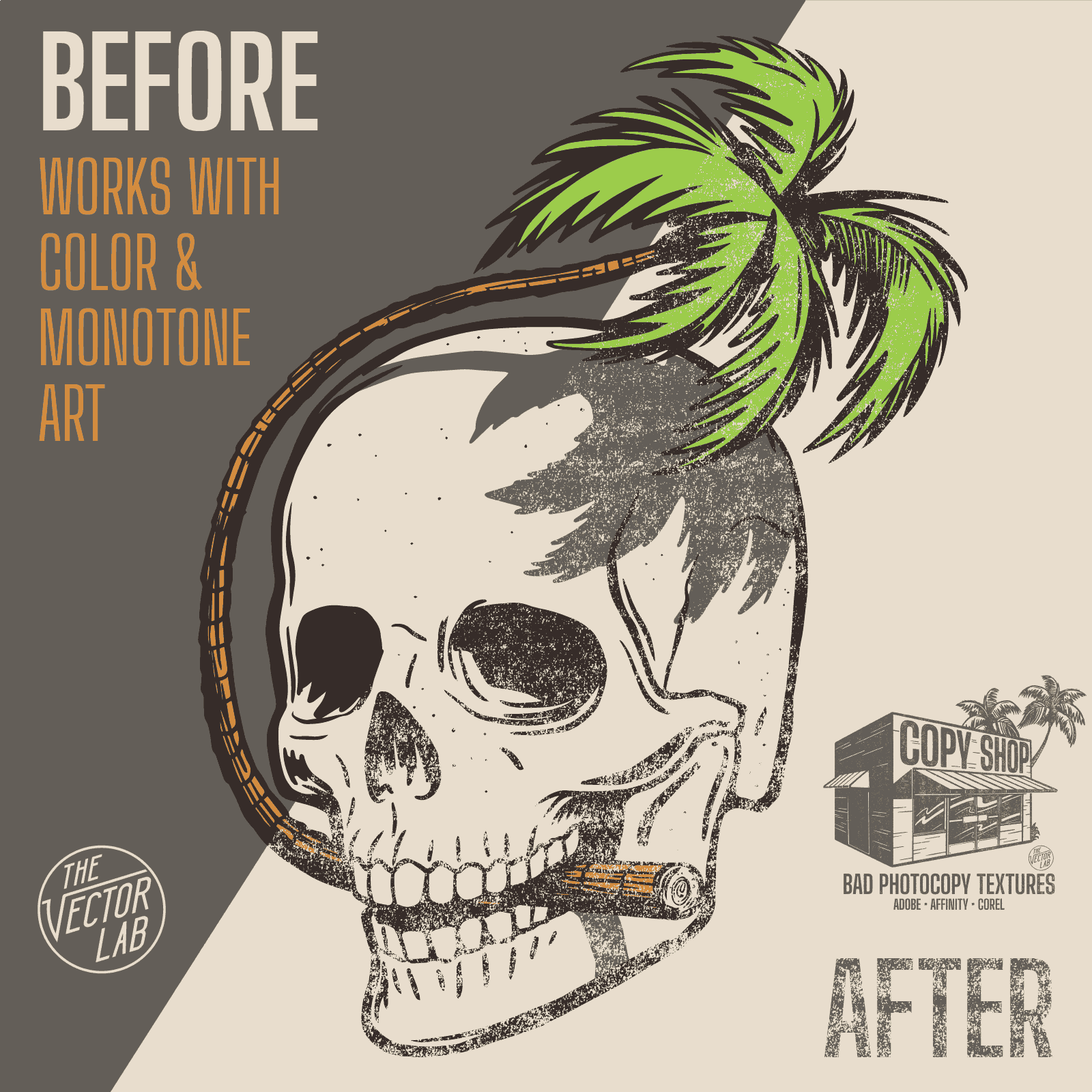 Copy Shop Photocopy Textures for Adobe Affinity Corel