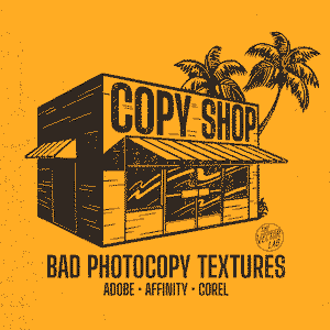 Copy Shop Photocopy Textures for Adobe Affinity Corel