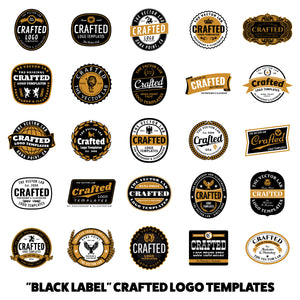 Black Label Crafted Logo Templates - Logo Design Master Collection