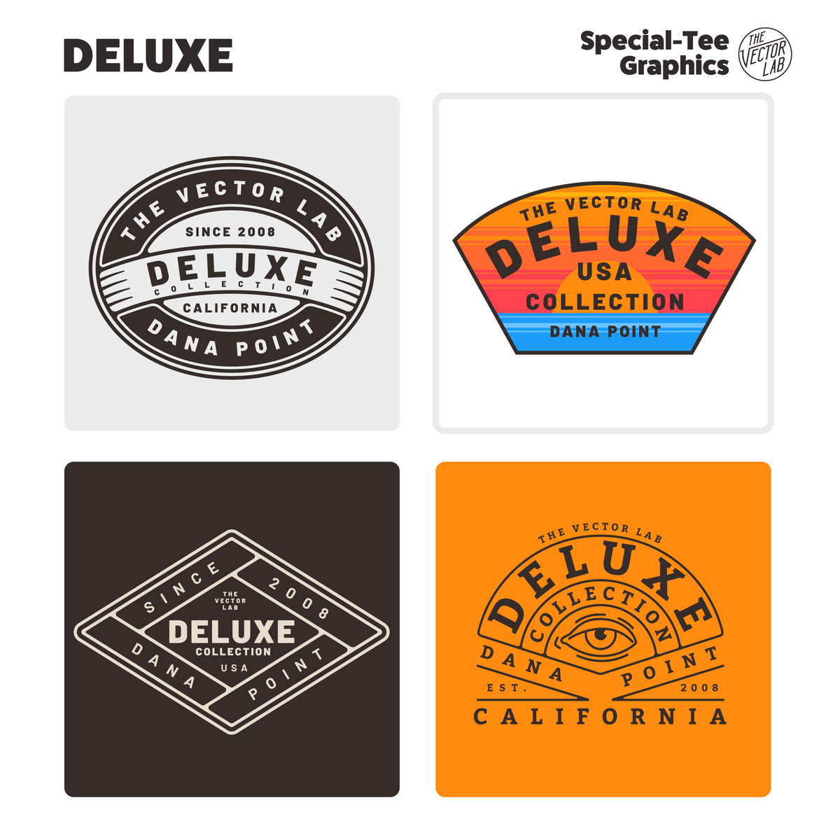 The Deluxe Collection of Graphic & Logo Templates for Adobe Affinity CorelDraw