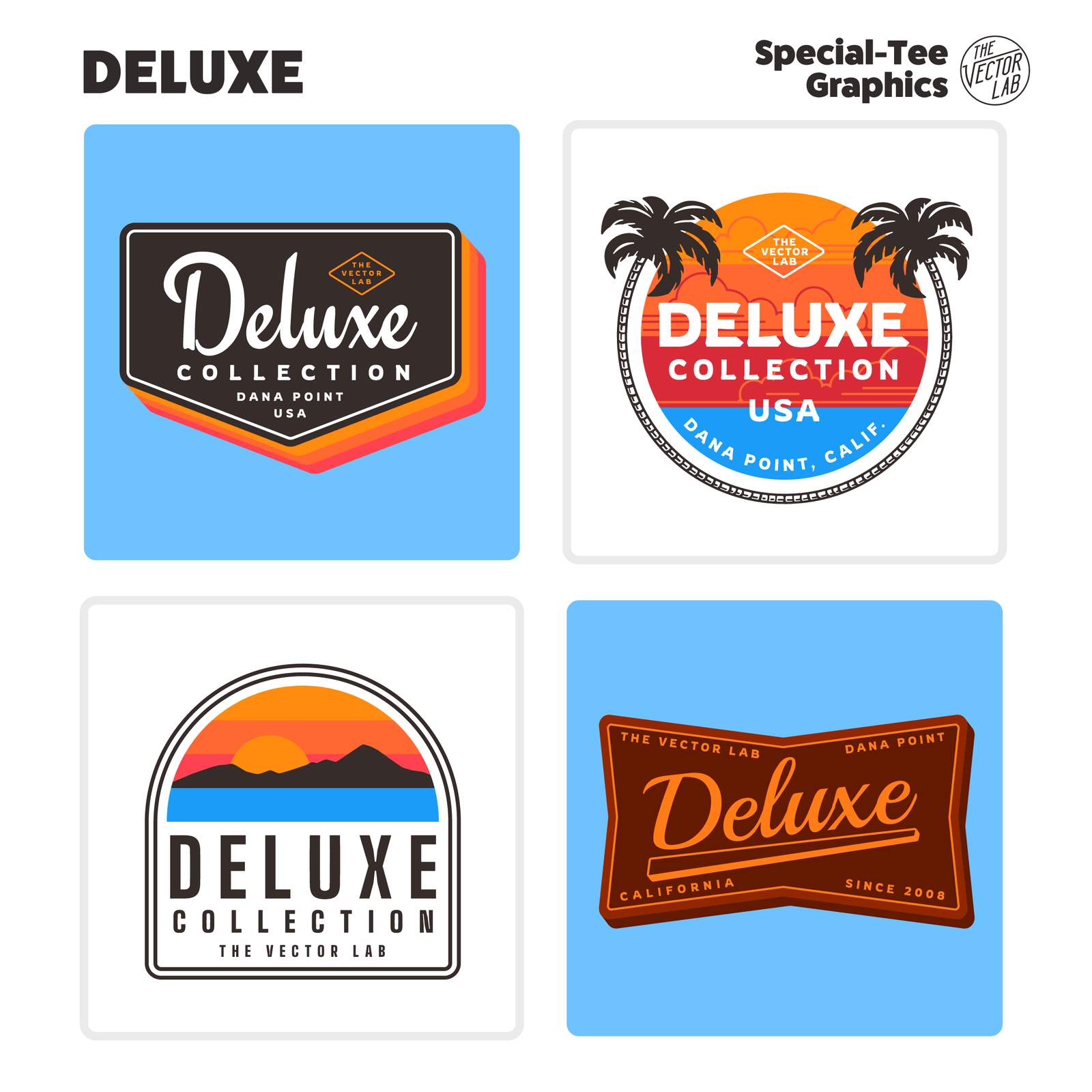 The Deluxe Collection of Graphic & Logo Templates for Adobe Affinity CorelDraw