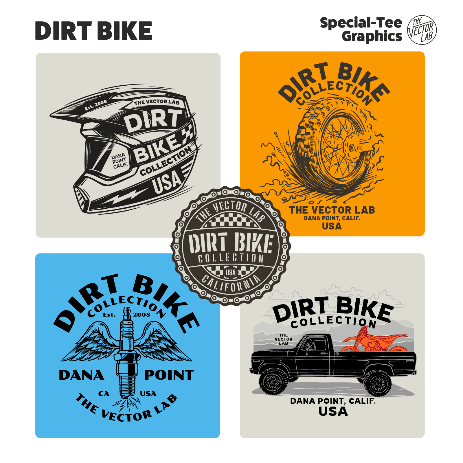 Dirt Bike Graphic Logo Templates
