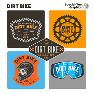 Dirt Bike Graphic Logo Templates for Adobe Affinity Corel