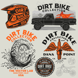 Dirt Bike Graphic Logo Templates