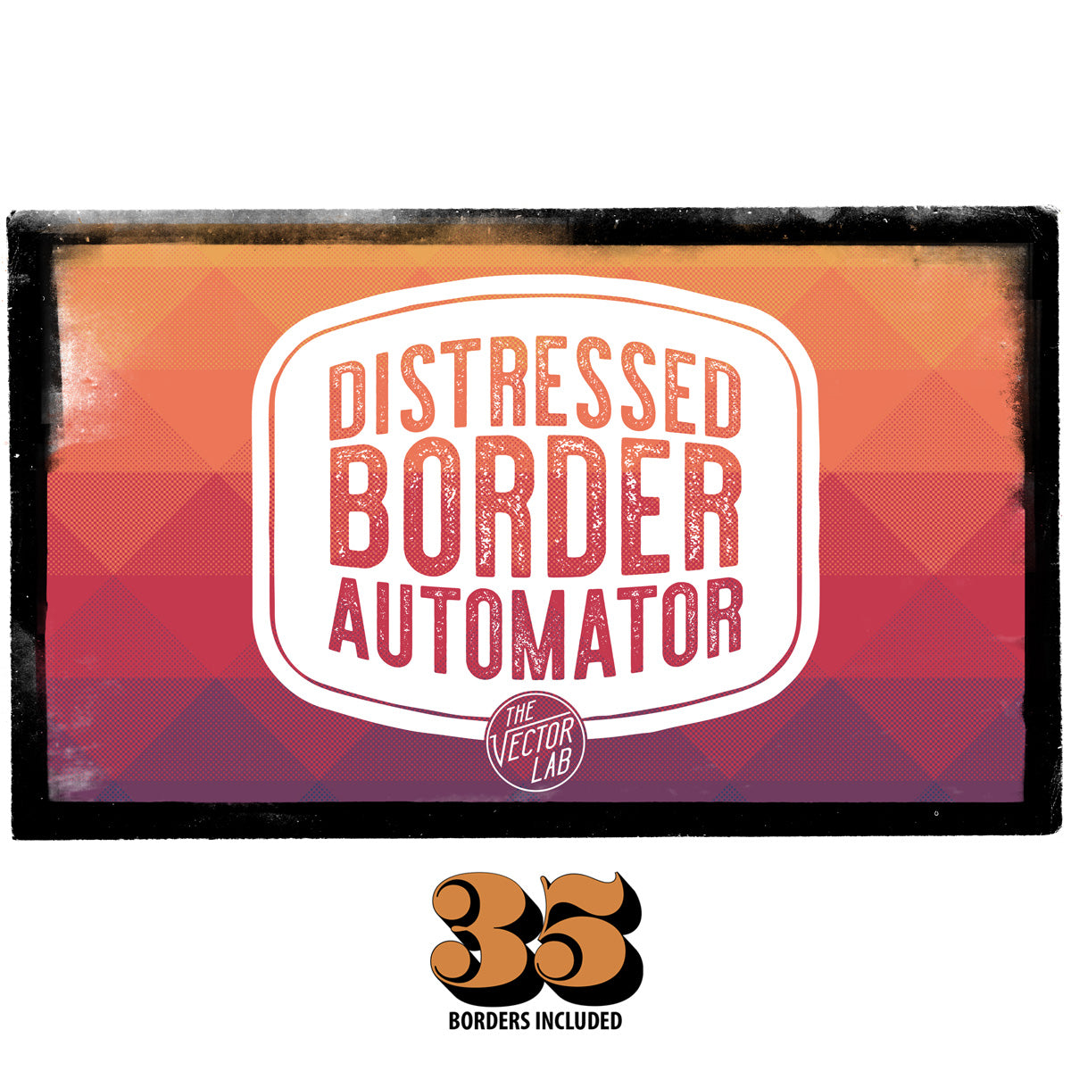 Distressed Border Automator - TheVectorLab