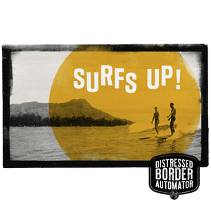 Surf's up! Distressed Border Automator for Photoshop by TheVectorLab