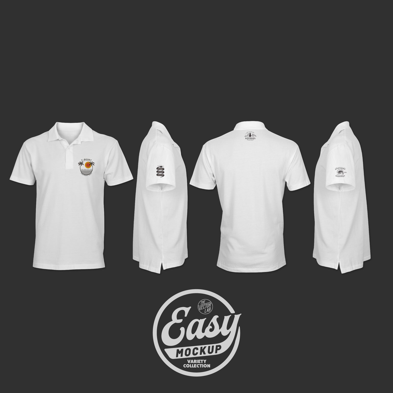 Easy Mockup - Polo Shirt Apparel Templates