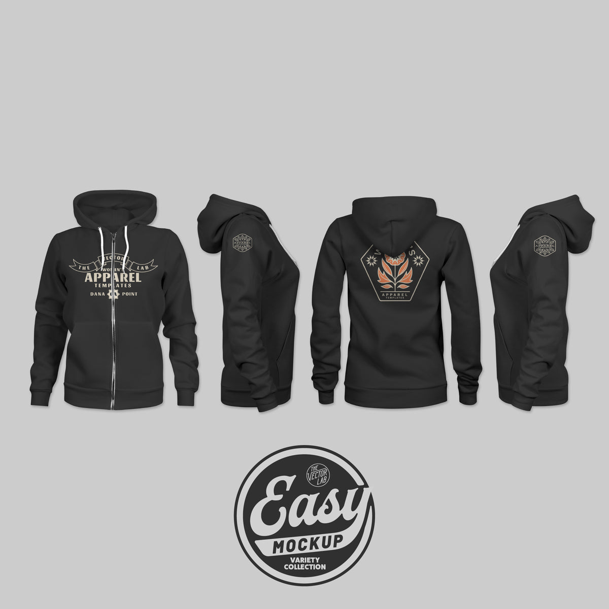Easy Mockup - Hoodie Apparel Templates