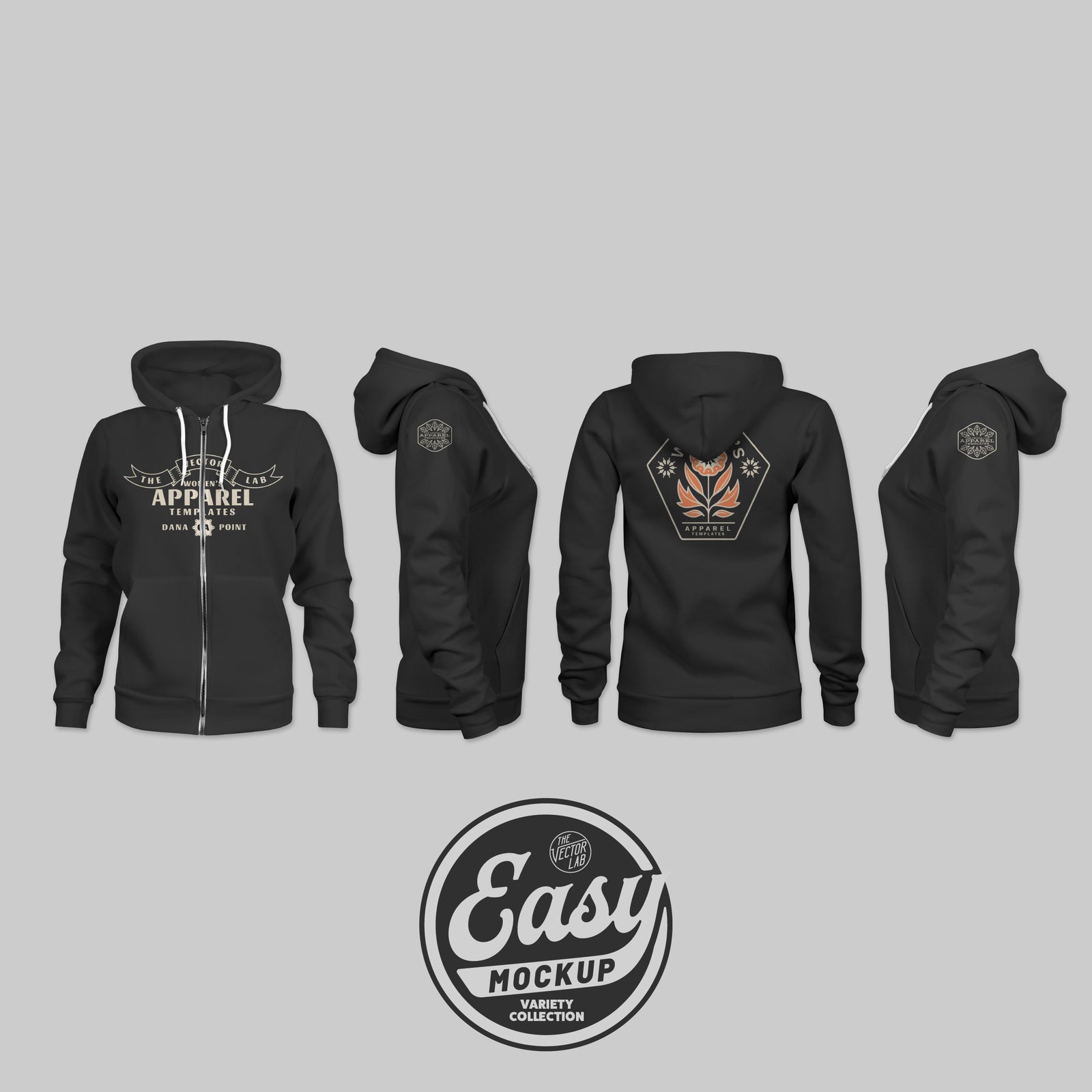 Easy Mockup - Hoodie Apparel Templates