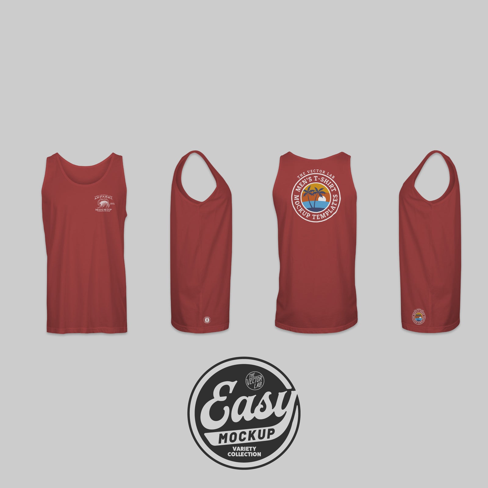Easy Mockup - Tank Top Apparel Templates