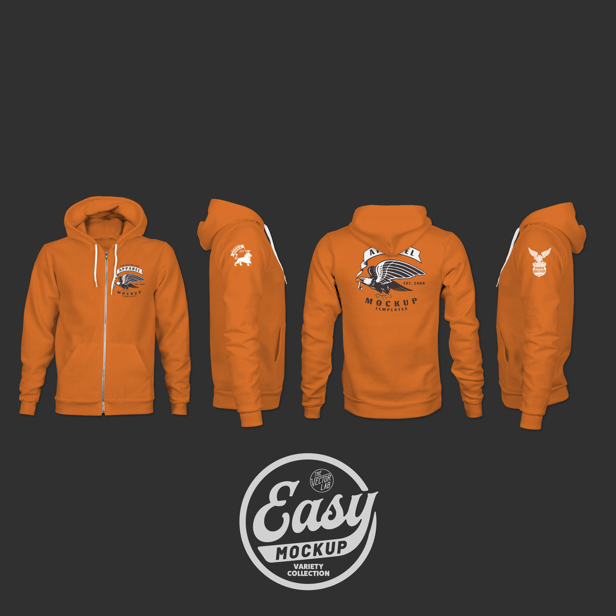 Easy Mockup - Hoodie Apparel Templates