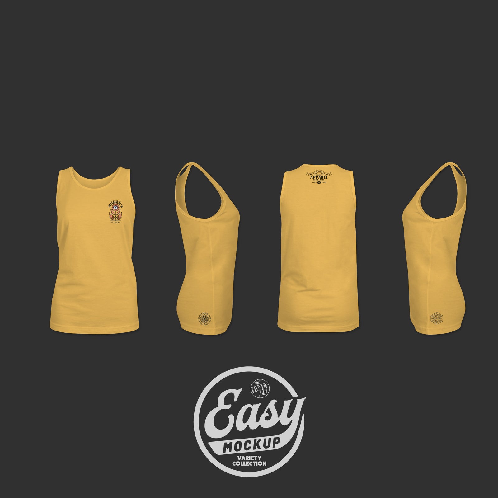 Easy Mockup - Tank Top Apparel Templates