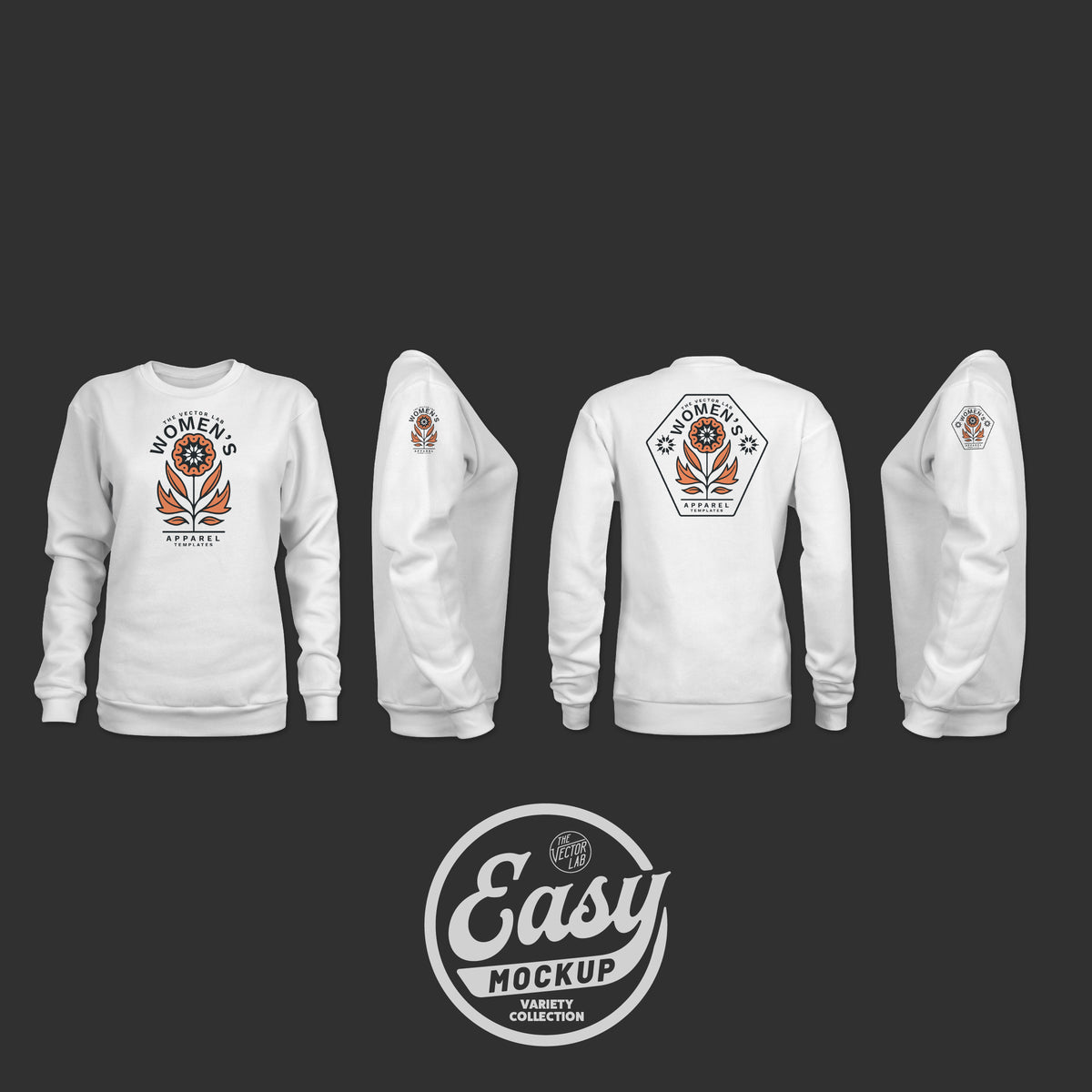 Easy Mockup - Sweatshirt Apparel Templates