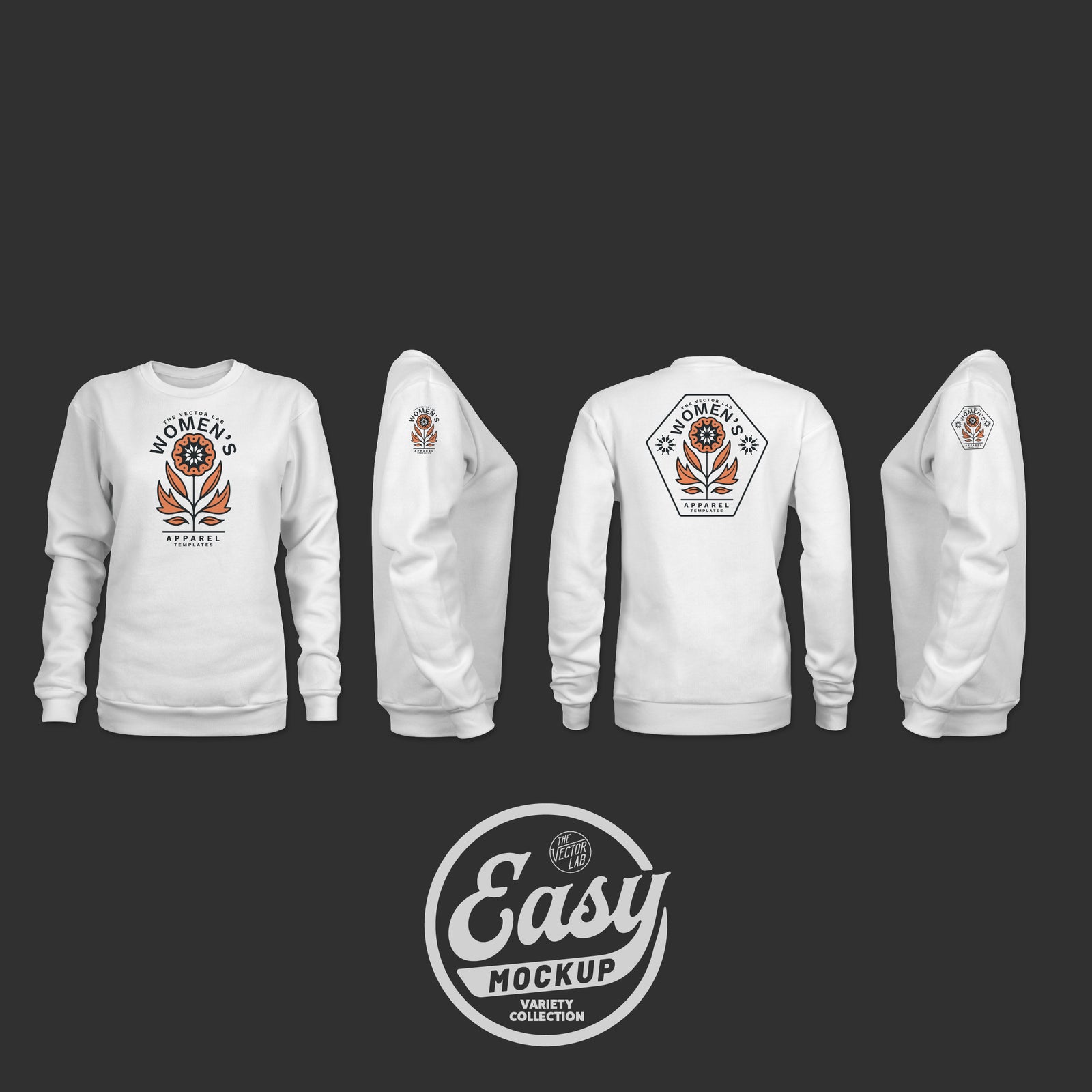 Easy Mockup - Sweatshirt Apparel Templates