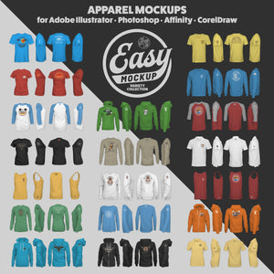 Easy Mockup - T-Shirt Apparel Templates