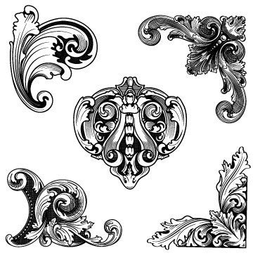 Engravings - vector banknote and currency ornament