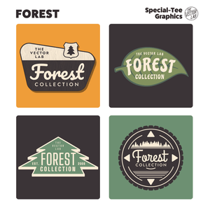 Forest Graphic Logo Templates - Outdoors Camping Hiking
